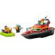 Конструктор LEGO City Човен пожежної бригади 144 деталей 60373