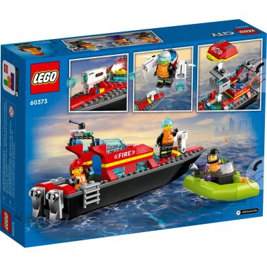 Конструктор LEGO City Човен пожежної бригади 144 деталей 60373