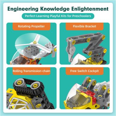 Конструктор Makerzoid Big Building Blocks-Mechanical Engineering Team MKZ-OBK-MET
