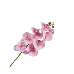Цветок искусственный Ветвь Орхидеи (фалеенопсис) розовая 97 см. Silk-ka 144142