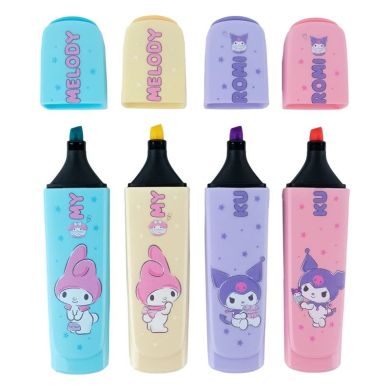 Маркер Highlighter, набор из 4-х цветов, Kuromi Kite HK24-444