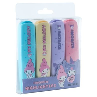 Маркер Highlighter, набор из 4-х цветов, Kuromi Kite HK24-444