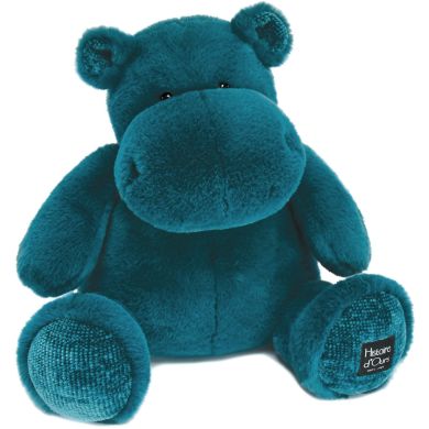 Мягкая игрушка DouDou Бегемот морская волна 40 см, HO3108