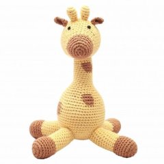 Мягкая игрушка natureZOO Жираф желтый 40 см 11019, Жёлтый