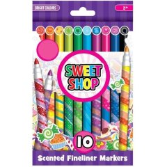 Набір ароматних маркерів Sweet Shop Тонкі лініі 10 кольорів Kids Licensing 6590797
