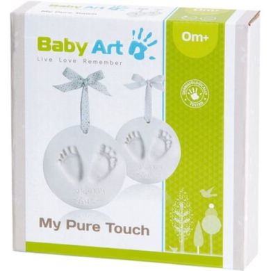 Набор для создания отпечатка ручки и ножки малыша Baby Art Мое чистое касание с блестками 3601096200