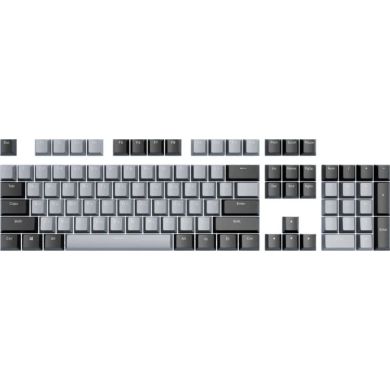 Набір кейкапів DARK PROJECT PBT KS-46 ENG/UA/RU (DP-KS-0046) чорно-сірі DP-KS-0046