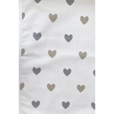 Непромокаемая пеленка 50x80 Сердца серо-бежевые Msonya 115357, Белый, 50 x 80