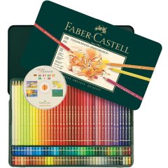 Олівці художні кольорові Faber-Castell POLYCHROMOS 120 кольорів у металевій коробці Faber-Castell 11945