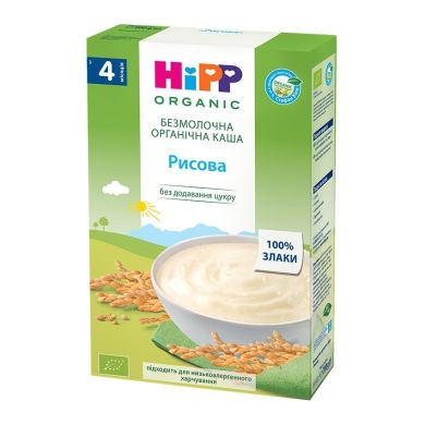 Органічна безмолочна каша HiPP Рисова 200 г 30402 9062300126003