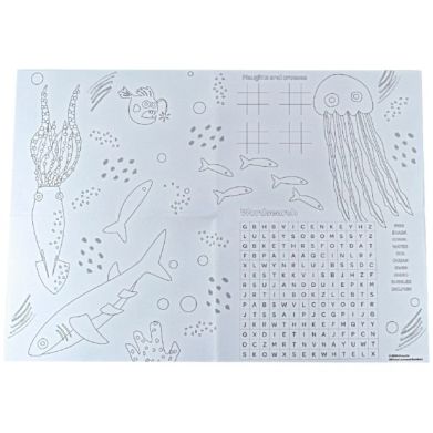 Подложки-раскраски Подводный мир 2 шт с карандашом Crayola 15755-C