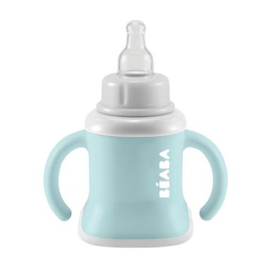 Поїльник Beaba Ellipse 3 in 1 Evoluclip Training Cup airy блакитний 913473, Блакитний