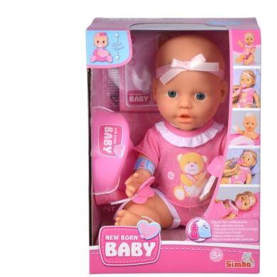 Пупс Simba New Born Baby зі свідоцтвом про народження та аксесуарами 5030069