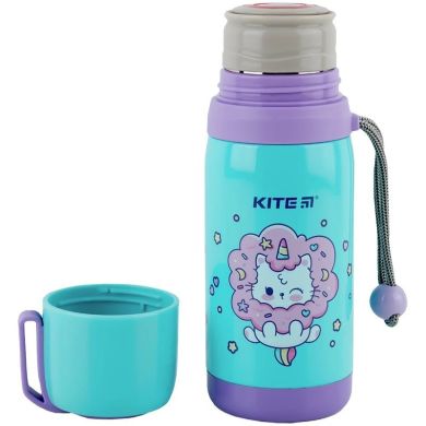 Термос Kite Rainbow Catcorn 350 мл K24-301-2, Голубой