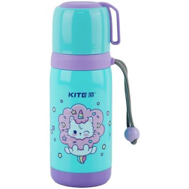 Термос Kite Rainbow Catcorn 350 мл K24-301-2, Голубой