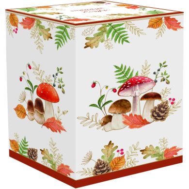 Банка с крышкой в ​​форме гриба из полипропилена &Oslash;12х19см AUTUMN BREEZE POZZI MILANO 2148AUB, 19