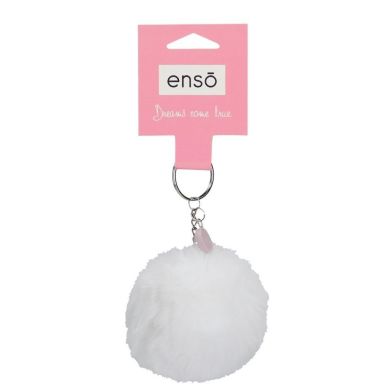 Брелок с помпоном ENSO (Энсо) БЕЛЫЙ 9470224