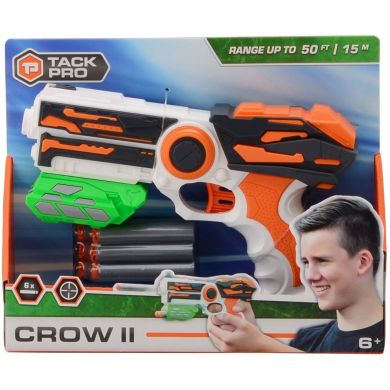 Дартбластер Tack Pro Crow II з 6 дротиками 23 см 31003