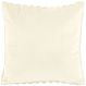Декоративна подушка із хутра кролика 45x45 см, айворі Tiseco 3523IVORY
