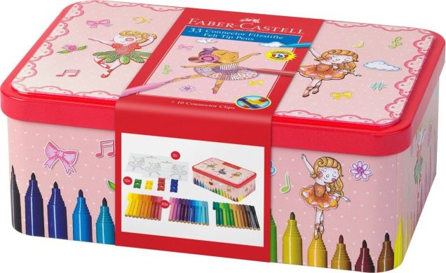 Фломастеры Faber-Castell Connector &laquo;Балерина&raquo; 33 цвета 26537