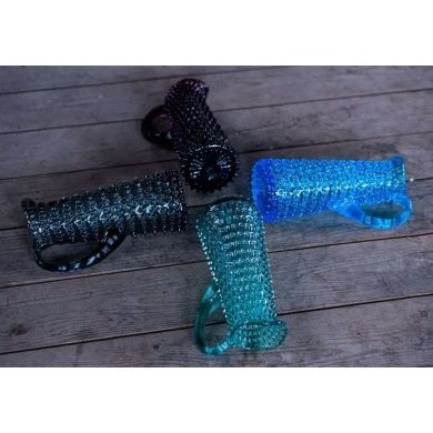 Графін для напоїв 1000 мл високий Hobnail, Azure KLIMCHI 16185/1000-61/27