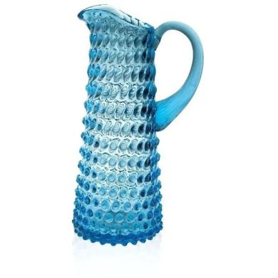 Графін для напоїв 1000 мл високий Hobnail, Azure KLIMCHI 16185/1000-61/27