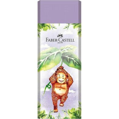 Гумка Faber-Castell Pastel Happy Jungle вінілова кольорова в картонному футлярі в асортименті 31353