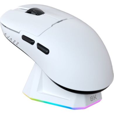 Ігрова бездротова миша Ajazz AJ159PRO -3 Mod-White-3395-8K Charging Dock