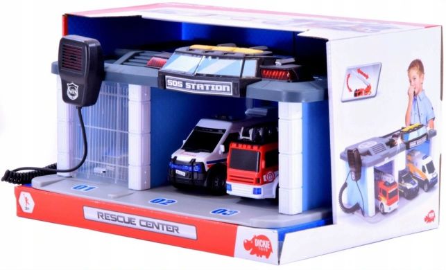 Игровой набор Dickie Toys Спасательный центр со звуковыми и световыми эффектами 3716015