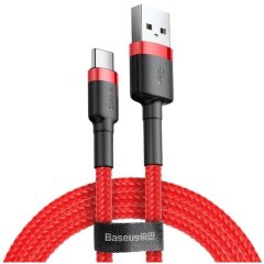 Кабель Baseus Cafule USB to Type-C 3A 1m CATKLF-B09 червоний 948098