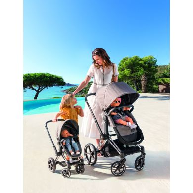 Коляска складана Corolle 3 в 1 Cybex зі знімною люлькою, кошиком, серія 36-42 см, 3+ 9000140770