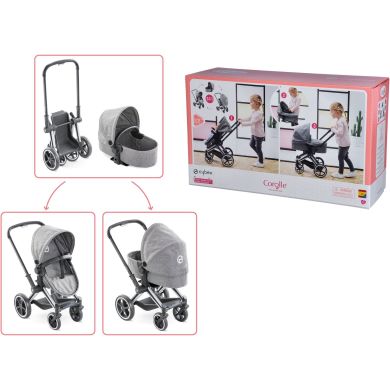 Коляска складана Corolle 3 в 1 Cybex зі знімною люлькою, кошиком, серія 36-42 см, 3+ 9000140770