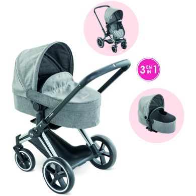 Коляска складана Corolle 3 в 1 Cybex зі знімною люлькою, кошиком, серія 36-42 см, 3+ 9000140770