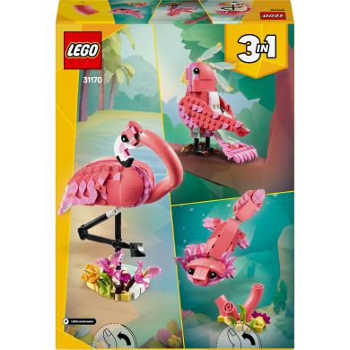 Конструктор Дикі тварини: рожевий фламінго LEGO Creator 31170