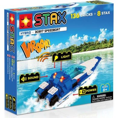 Конструктор электронный STAX Speedboat синий LS-30817