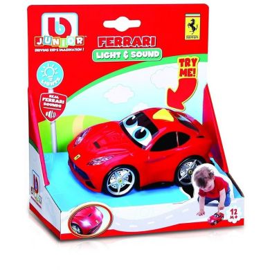 Машинка іграшкова BB Junior Ferrari F12 Berlinetta світло/звук червона 16-81003, Червоний