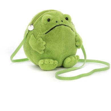 М'яка іграшка сумка Кумедна жаба Ricky, Jellycat RR4BF