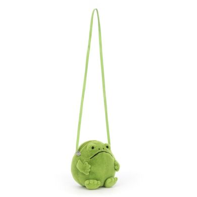 М'яка іграшка сумка Кумедна жаба Ricky, Jellycat RR4BF