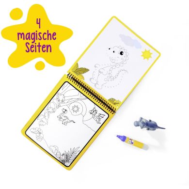 Набір для творчості Книжка-розмальовка Діно, з водяною ручкою, 3+ SIMBA TOYS 6334633