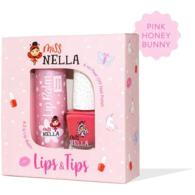 Набор Miss Nella Duo Pack (бальзам для губ Honey Bunny, лак MN28)