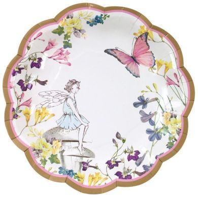 Одноразові тарілки з хвилястими краями (12 шт. в упаковці), серія TRULY FAIRY Talking Tables TSFAIRY-PLATE