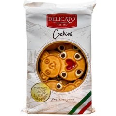 Печиво Delicato Italiano ведмедики, з кремом та полуничним джемом, 200г HER324/0,2