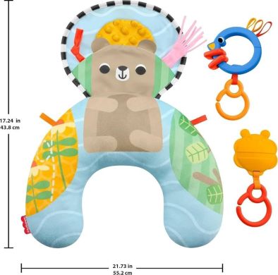 Подушка для игры на животике Кроткий мишка Fisher-Price JHB44