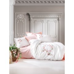 Комплект постельного белья сатин Cotton box евроразмер Розовый 1832693/Luna pudra