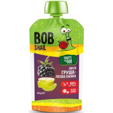 Пюре Смузи груша-Лесная ежевика 120г Bob Snail 4820219343684