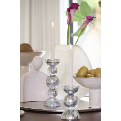 Свічник &Oslash;10x26,5 см ITINGA, скло, бульбашки, димчастий Light&Living 6073964
