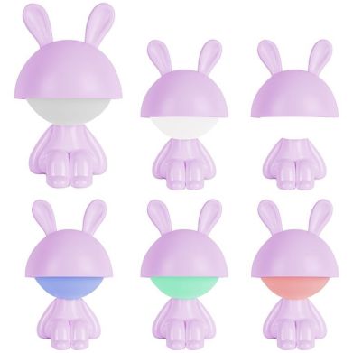 Світильник-нічник LED з акумулятором Cute Bunny,фіолетовий K25-316-1-5, Фіолетовий