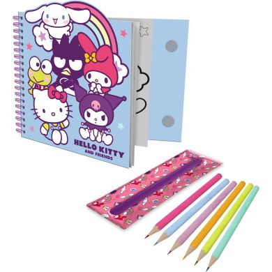 Зошит із завданнями Hello Kitty + олівці і знімний чохол Kids Licensing HK50183