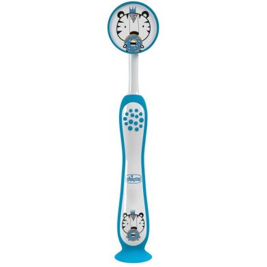 Зубная щетка на присоске, 3-6 лет Chicco 12083.11, Голубой