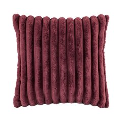 Декоративна подушка із хутра кролика 45x45 см, бордовий Tiseco 3523APPLEBUTTER